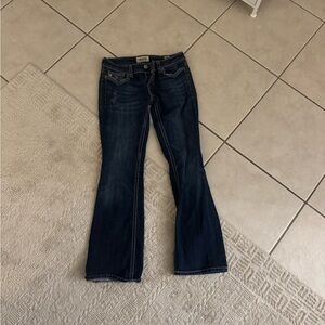Elegant Boot Cut Jeans in Classic Blue